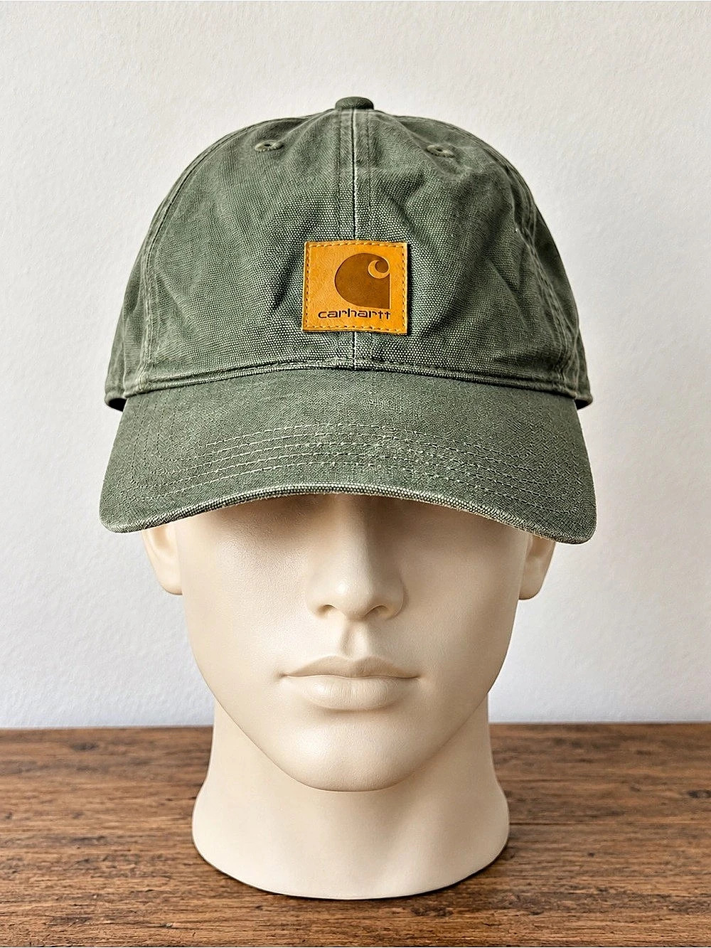 Carhartt Canvas Patch Cap Green Adjustable Baseball Cap